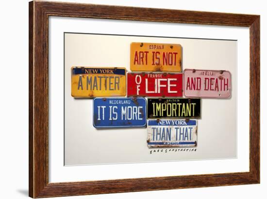 Mercer Art Not Life & Death-Gregory Constantine-Framed Giclee Print