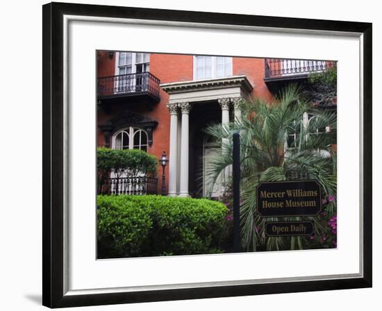 Mercer Williams House Museum, Savannah, Georgia, USA-Joanne Wells-Framed Photographic Print