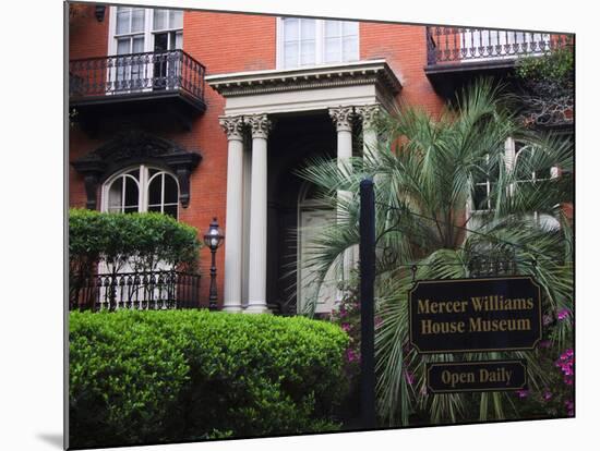 Mercer Williams House Museum, Savannah, Georgia, USA-Joanne Wells-Mounted Photographic Print