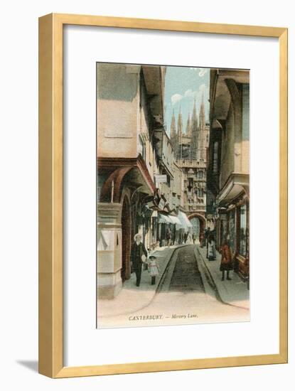 Mercery Lane, Canterbury, Kent, England-null-Framed Art Print