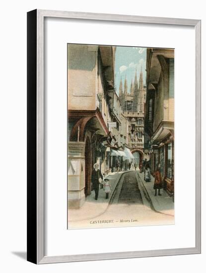 Mercery Lane, Canterbury, Kent, England-null-Framed Art Print