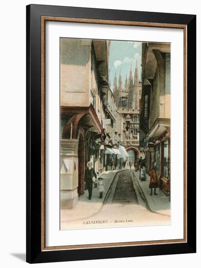 Mercery Lane, Canterbury, Kent, England-null-Framed Art Print