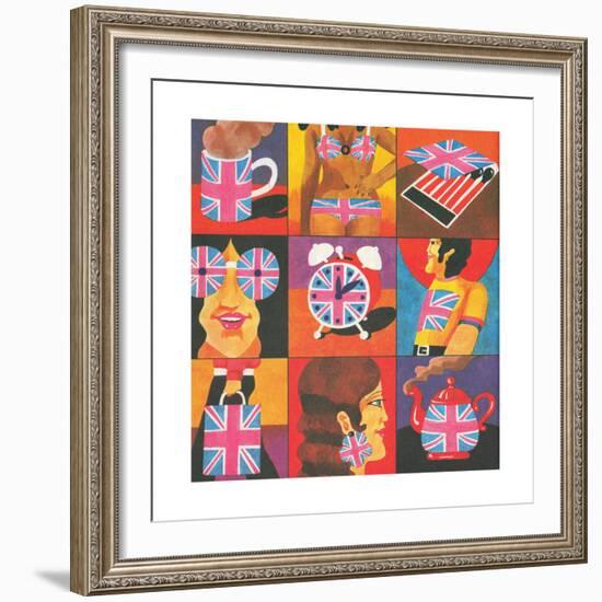 Merchandise, from 'Carnaby Street' by Tom Salter, 1970-Malcolm English-Framed Giclee Print