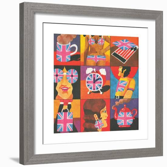 Merchandise, from 'Carnaby Street' by Tom Salter, 1970-Malcolm English-Framed Giclee Print