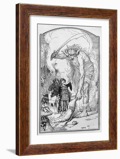 Merchant and Djinn-null-Framed Art Print