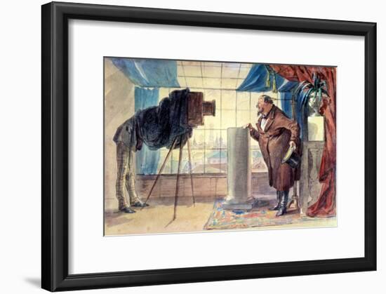 Merchant at the Photographer, 1860S-Petr Mikhailovich Shmel'kov-Framed Giclee Print