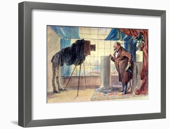 Merchant at the Photographer, 1860S-Petr Mikhailovich Shmel'kov-Framed Giclee Print