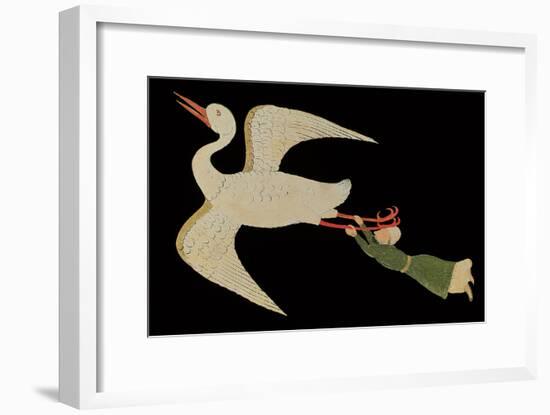 Merchant from Isfahan Flying, from "The Wonders of the Creation and the Curiosities of Existence"-null-Framed Giclee Print