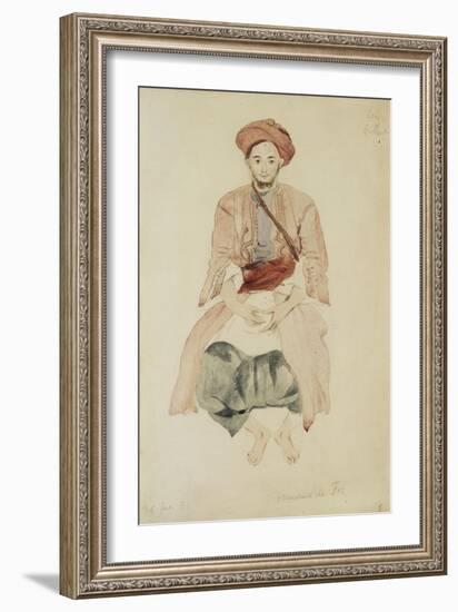 Merchant of Fez, C.1832-Eugene Delacroix-Framed Giclee Print