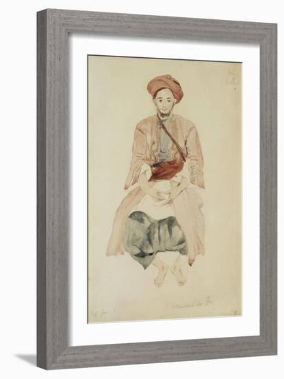 Merchant of Fez, C.1832-Eugene Delacroix-Framed Giclee Print