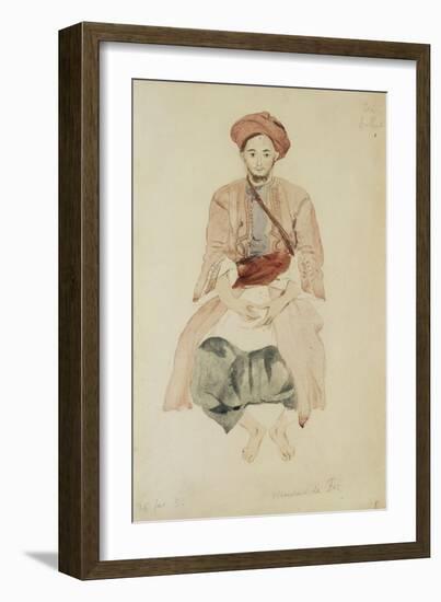 Merchant of Fez, C.1832-Eugene Delacroix-Framed Giclee Print