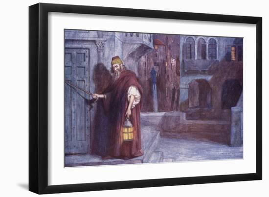 Merchant of V - Shylock-Chas A Buchel-Framed Art Print