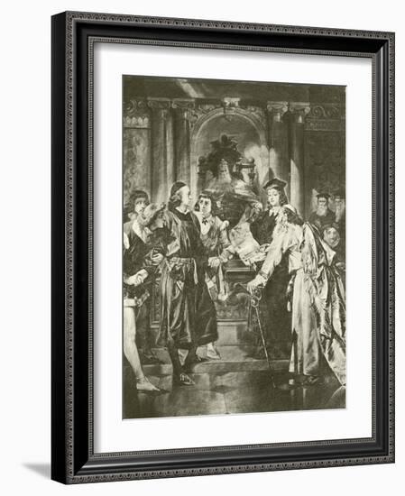 Merchant of Venice. Act Iv-Scene I-Felix Octavius Carr Darley-Framed Giclee Print