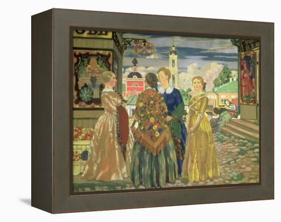 Merchant Women-Boris Kustodiyev-Framed Premier Image Canvas