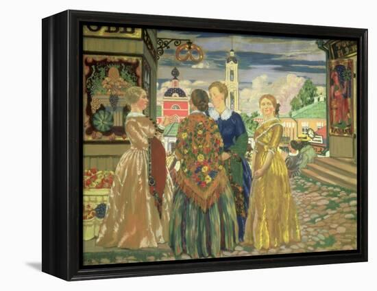 Merchant Women-Boris Kustodiyev-Framed Premier Image Canvas