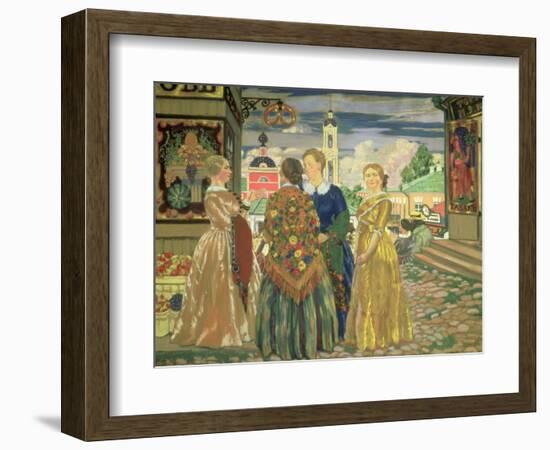 Merchant Women-Boris Kustodiyev-Framed Giclee Print