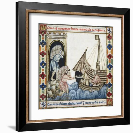 Merchants Carrying Goods at the Port of Dover-null-Framed Art Print