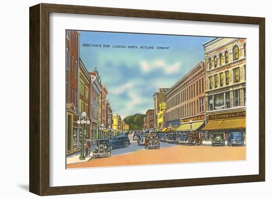 Merchants Row, Rutland-null-Framed Art Print