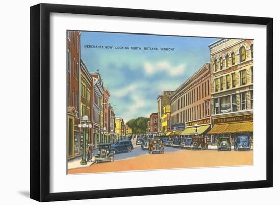 Merchants Row, Rutland-null-Framed Art Print