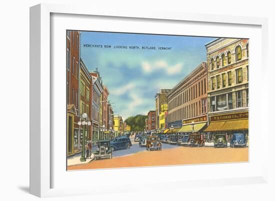 Merchants Row, Rutland-null-Framed Art Print