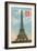 Merci, Eiffel Tower-null-Framed Art Print