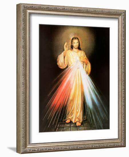 Merciful Jesus-null-Framed Art Print