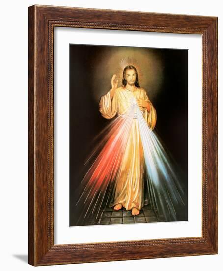 Merciful Jesus-null-Framed Art Print