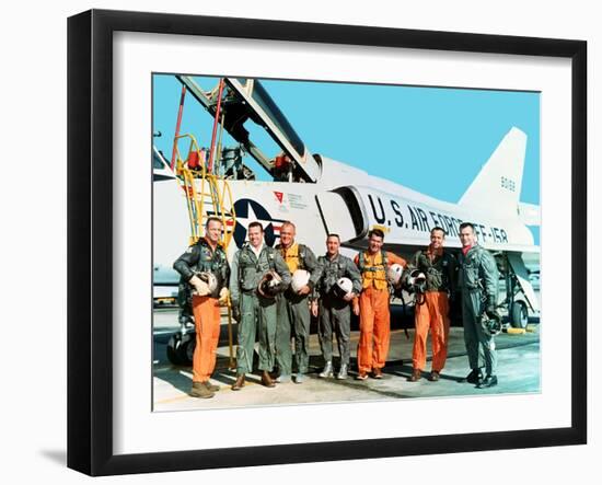 Mercury 7 Astronauts-null-Framed Photographic Print