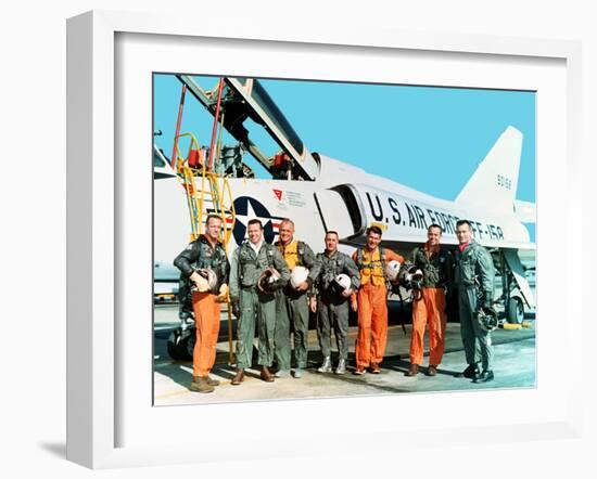 Mercury 7 Astronauts-null-Framed Photographic Print