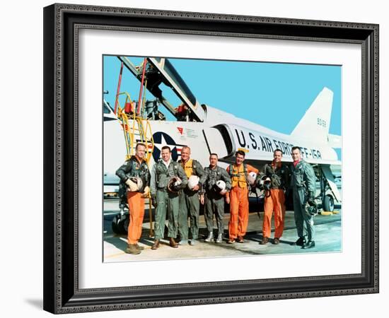 Mercury 7 Astronauts-null-Framed Photographic Print