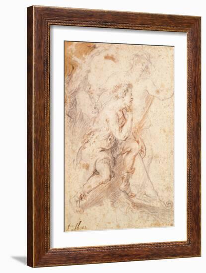 Mercury and a Shepherd-Peter Paul Rubens-Framed Giclee Print