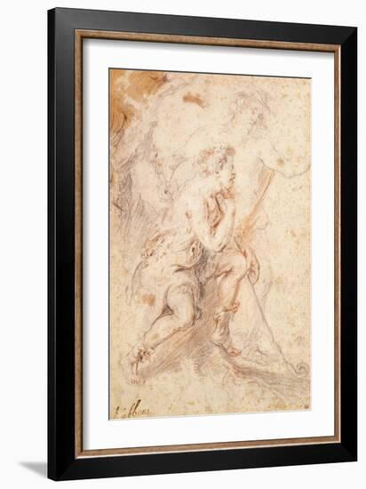 Mercury and a Shepherd-Peter Paul Rubens-Framed Giclee Print