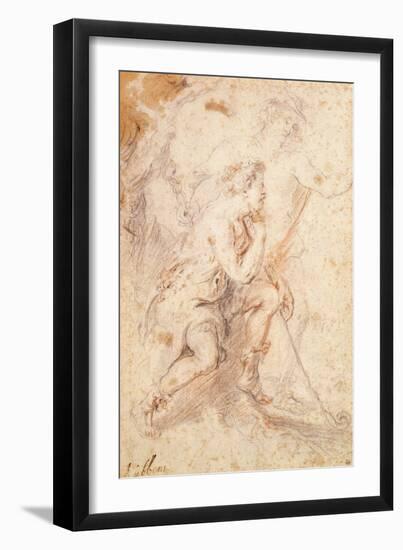 Mercury and a Shepherd-Peter Paul Rubens-Framed Giclee Print