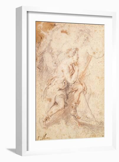 Mercury and a Shepherd-Peter Paul Rubens-Framed Giclee Print