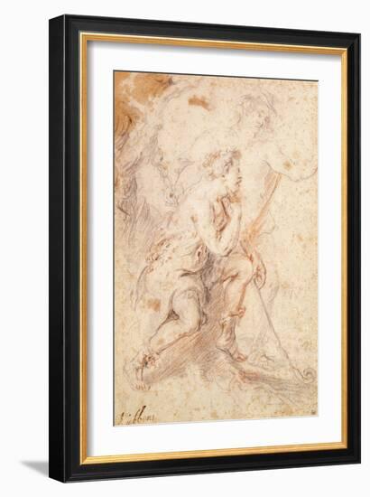 Mercury and a Shepherd-Peter Paul Rubens-Framed Giclee Print