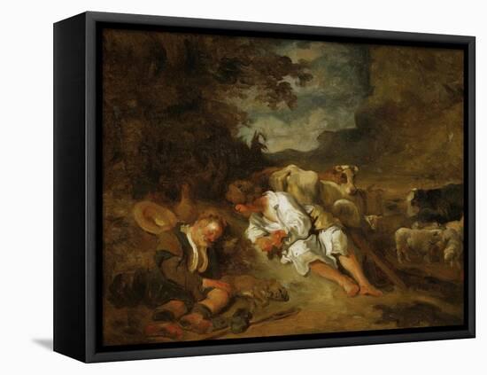 Mercury and Argos-Jean-Honoré Fragonard-Framed Premier Image Canvas