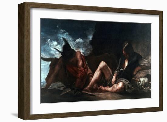 Mercury and Argus, C1659-Diego Velazquez-Framed Giclee Print