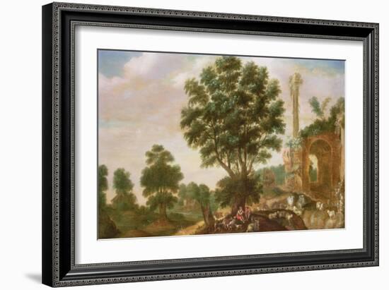 Mercury and Argus (Panel)-Samuel van den Hecken-Framed Giclee Print