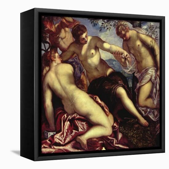 Mercury and the Three Graces, 1578-Jacopo Robusti Tintoretto-Framed Premier Image Canvas