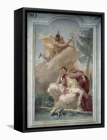 Mercury Appearing to Aeneas in Dream to Order Him to Go to Carthage-Giambattista Tiepolo-Framed Premier Image Canvas