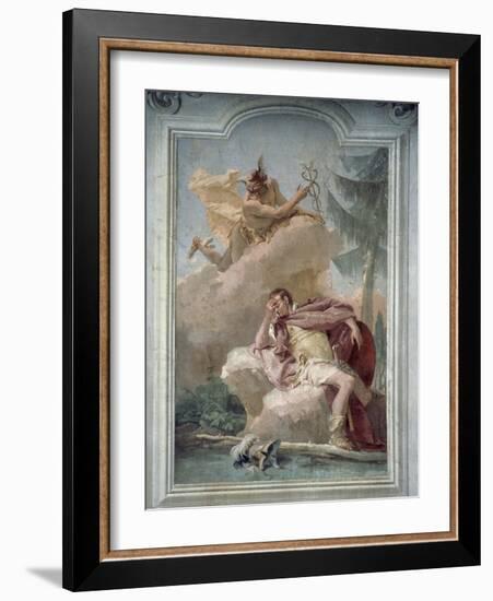 Mercury Appearing to Aeneas in Dream to Order Him to Go to Carthage-Giambattista Tiepolo-Framed Giclee Print