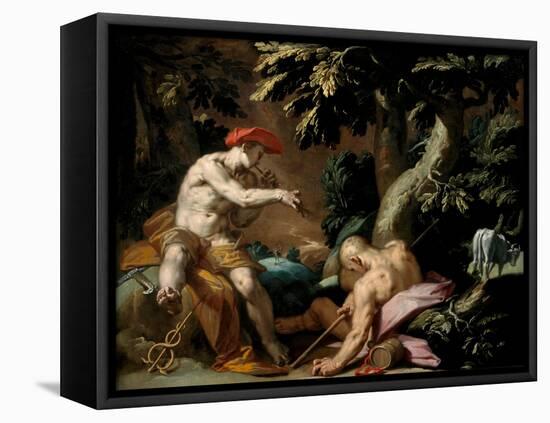 Mercury, Argus and Io, Ca 1592-Abraham Bloemaert-Framed Premier Image Canvas