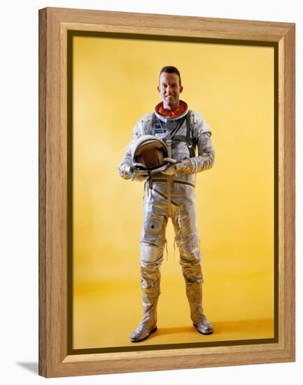 Mercury Astronaut Gordon Cooper Wearing a Spacesuit-null-Framed Stretched Canvas