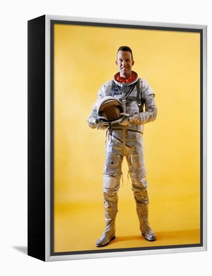 Mercury Astronaut Gordon Cooper Wearing a Spacesuit-null-Framed Stretched Canvas