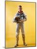 Mercury Astronaut Gordon Cooper Wearing a Spacesuit-null-Mounted Photo