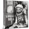 Mercury Astronaut Gus Grissom Beside Liberty 7 Which He Will Navigate in Space Flight-null-Mounted Premium Photographic Print