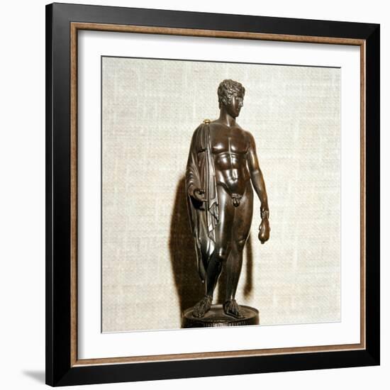 Mercury (Hermes) holding a purse (as bringer of good fortune), Roman, 1st century-Unknown-Framed Giclee Print