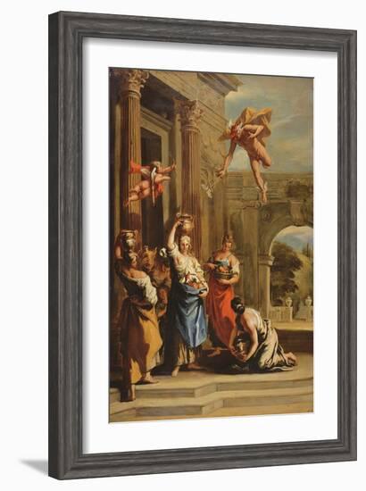 Mercury, Herse and Aglauros-Sebastiano Ricci-Framed Giclee Print