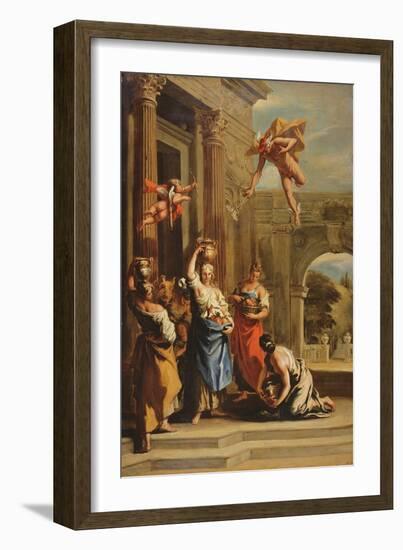 Mercury, Herse and Aglauros-Sebastiano Ricci-Framed Giclee Print