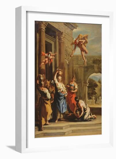 Mercury, Herse and Aglauros-Sebastiano Ricci-Framed Giclee Print